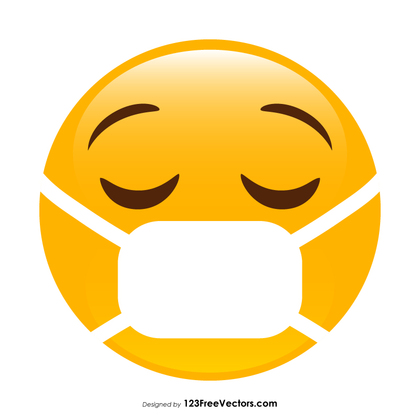 Face with Medical Mask Emoji Clipart