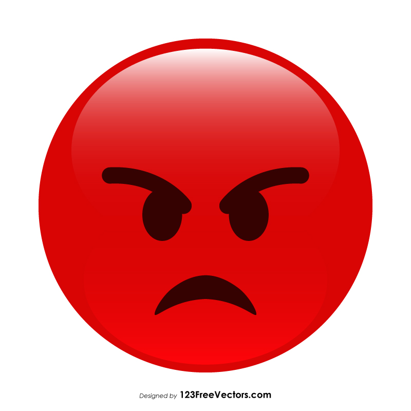 Red Angry Emoticon