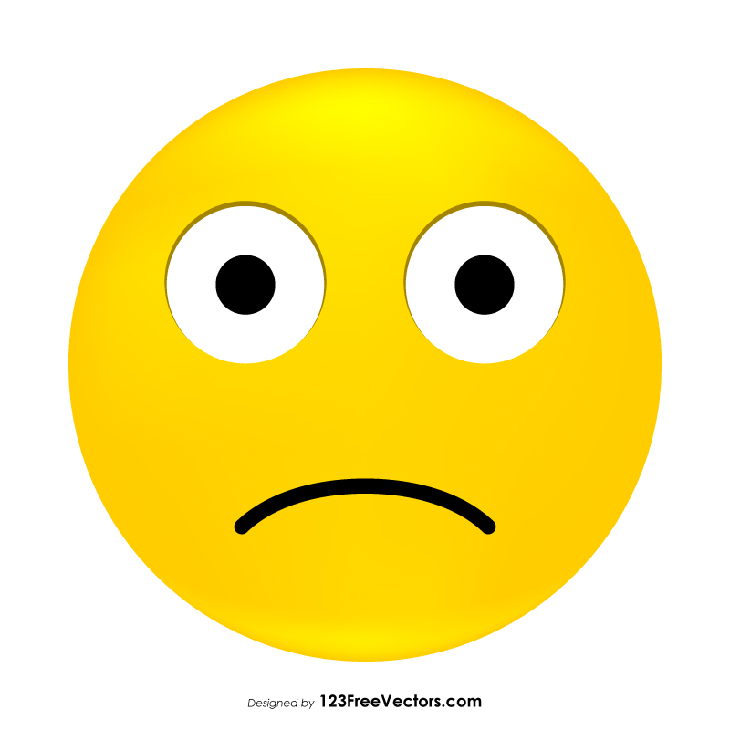 Slightly Frowning Face Emoji Clipart