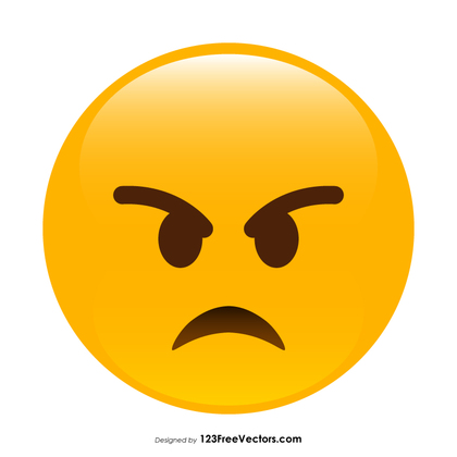 Angry Face Emoticon