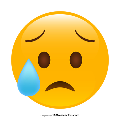 Disappointed But Relieved Face Emoji Clipart