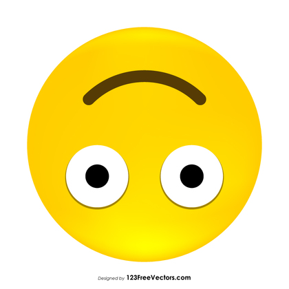Upside-Down Face Emoji Clipart