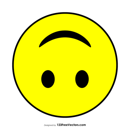 Upside-Down Face Emoji Vector Download