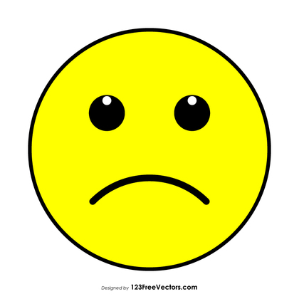 Slightly Frowning Face Emoji Vector Free