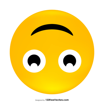 Upside-Down Face Emoji Graphics
