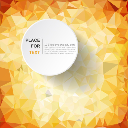 Polygonal Orange Pattern Background Clip Art
