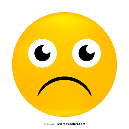 Frowning Face Emoji Clipart