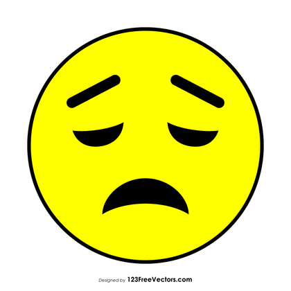 Disappointed Face Emoji Vector