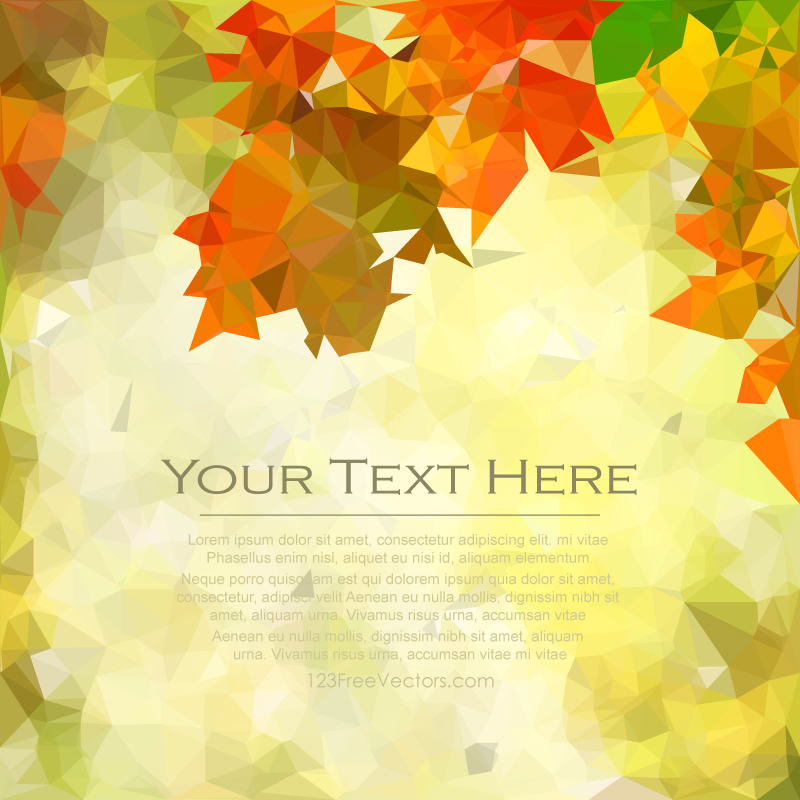 Polygonal Yellow Orange Background Clip Art