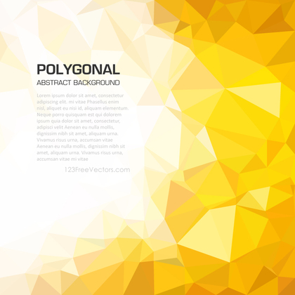 Yellow Orange Geometric Polygon Background Image