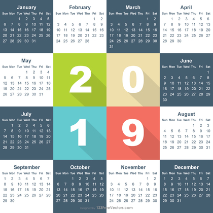 Free Calendar 2019
