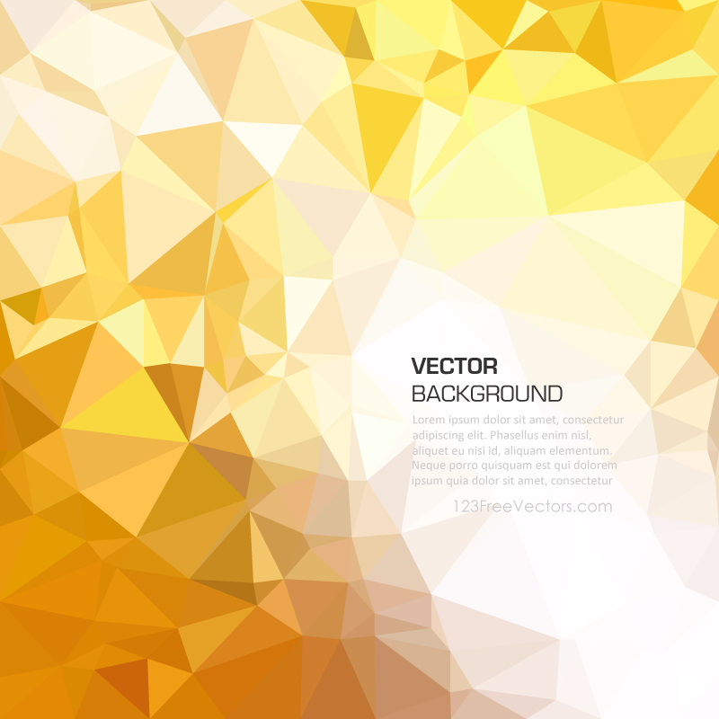 Geometric Polygon Yellow Orange Background Clip Art