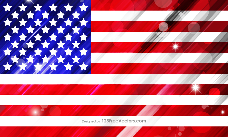 Abstract American Flag