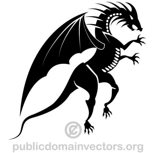 Dragon Silhouette Vector