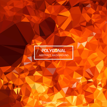 Cool Orange Polygonal Background Template