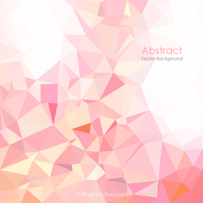 Geometric Polygon Light Pink Background Clip Art