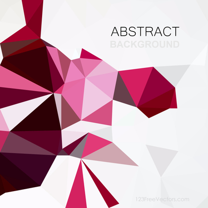 Dark Pink Polygonal Triangular Background Template