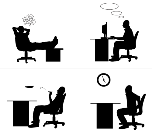 Free Vector Office People Silhouettes