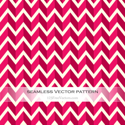 Pink Zigzag Seamless Pattern Vector
