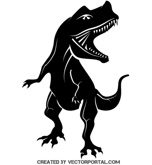 Free Dinosaur Silhouette Vector Clipart