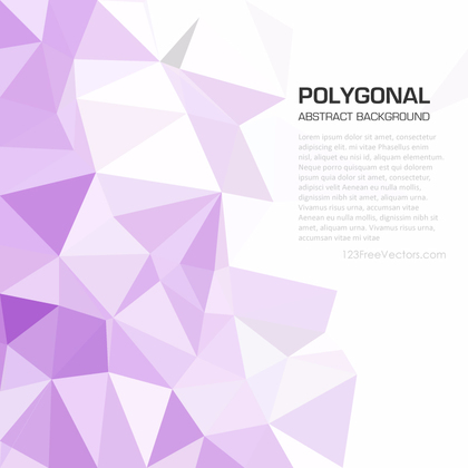 Polygonal Triangular Light Purple Background Clip Art