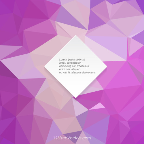 Purple Abstract Low Poly Background Clip Art