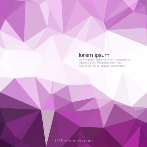 Purple Polygonal Triangular Background Clip Art