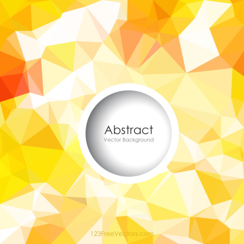 Red Yellow Abstract Low Poly Background Clip Art