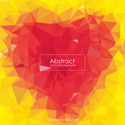 Red Yellow Abstract Low Poly Background Free