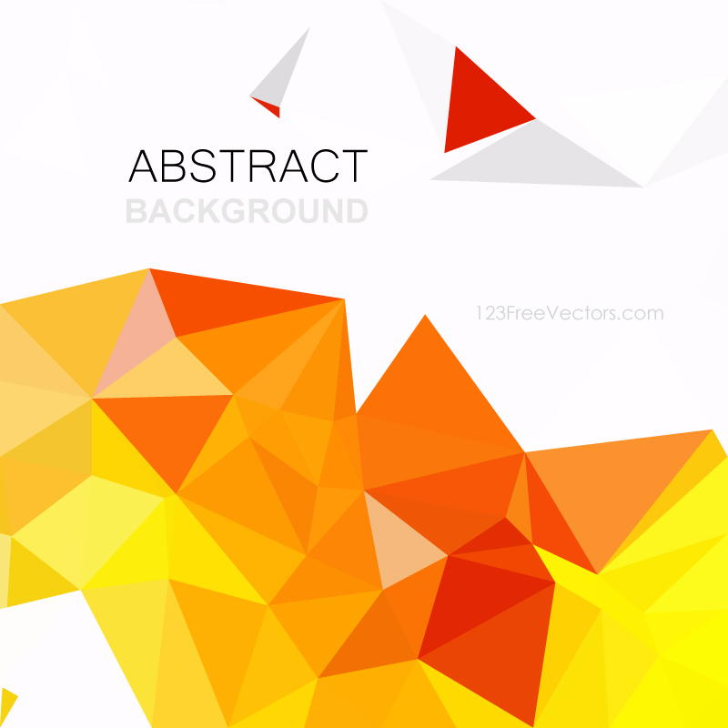 Low Poly Red Yellow Background Clip Art