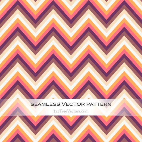 Retro Zig Zag Chevron Pattern Vector