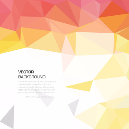 Red Yellow Abstract Polygonal Background Design
