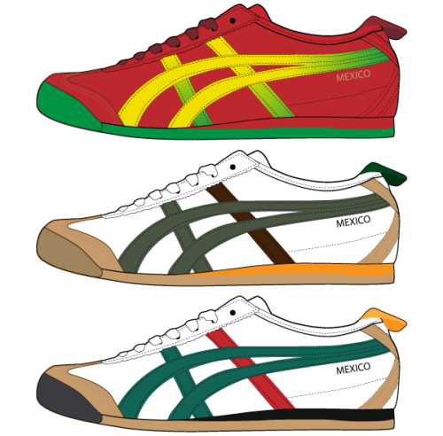 Asics Shoes Free Vector