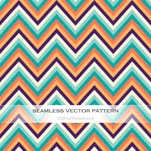 Retro Zig Zag Pattern Vector