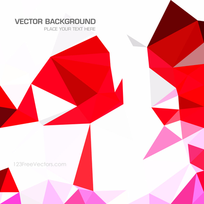 Red Low Poly Background Free