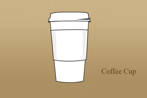 Paper Coffee Cup Vector AI