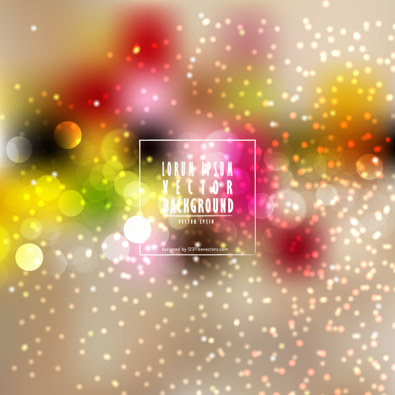 Colorful Bokeh Lights Backdrop