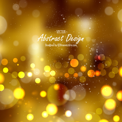 Gold Bokeh Abstract Vector Background