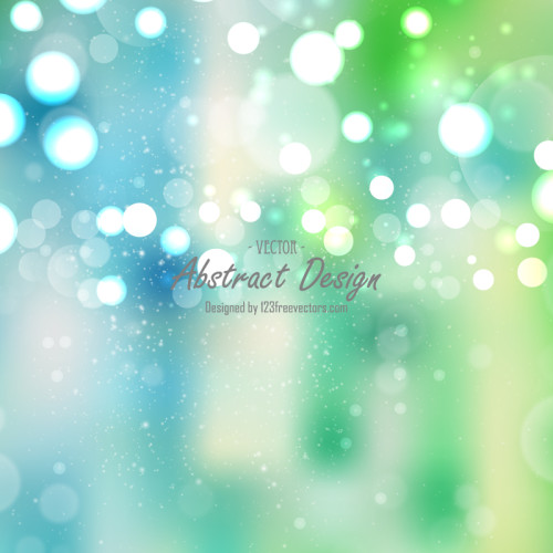 Abstract Light Green Bokeh Backdrop