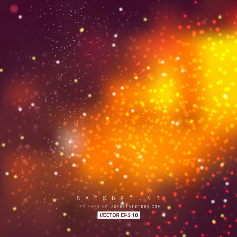 Blurred Dark Orange Lights Background