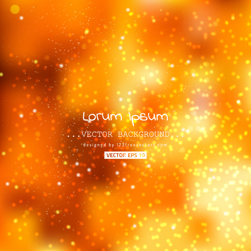 Blurred Cool Orange Lights Background