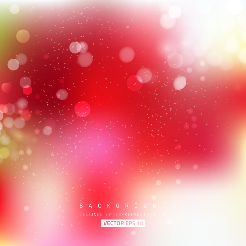 Abstract Light Red Bokeh Backdrop