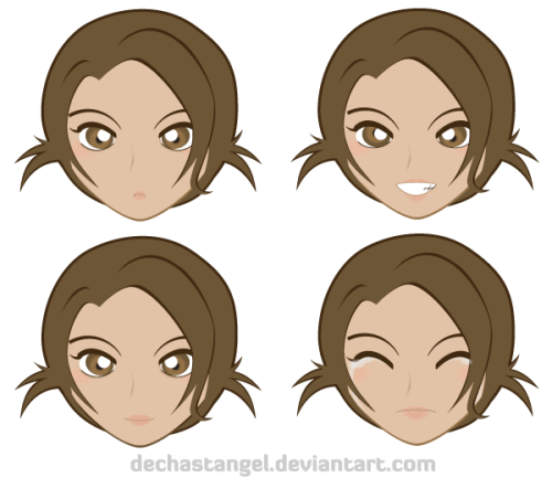 Free Manga Emoticon Vector
