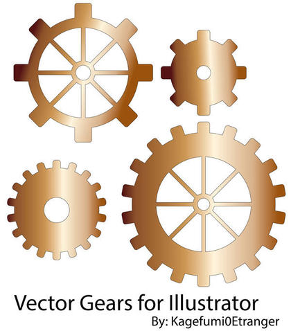 Vector Gears Illustrator