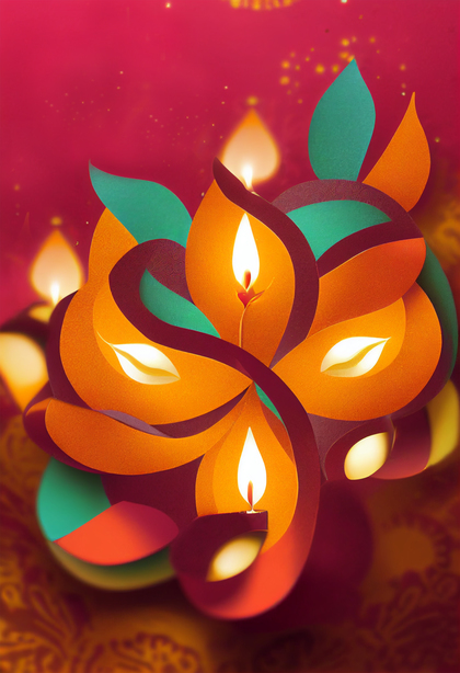 Diwali Greeting Card Design