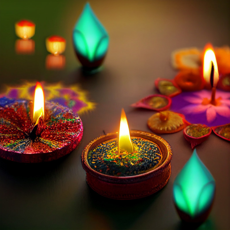 Diwali Diya Background Design