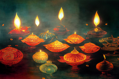Diwali Greeting Card Image