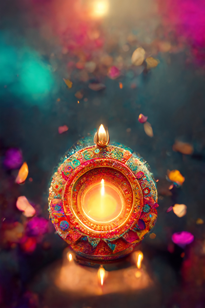Diwali Diya Background Design