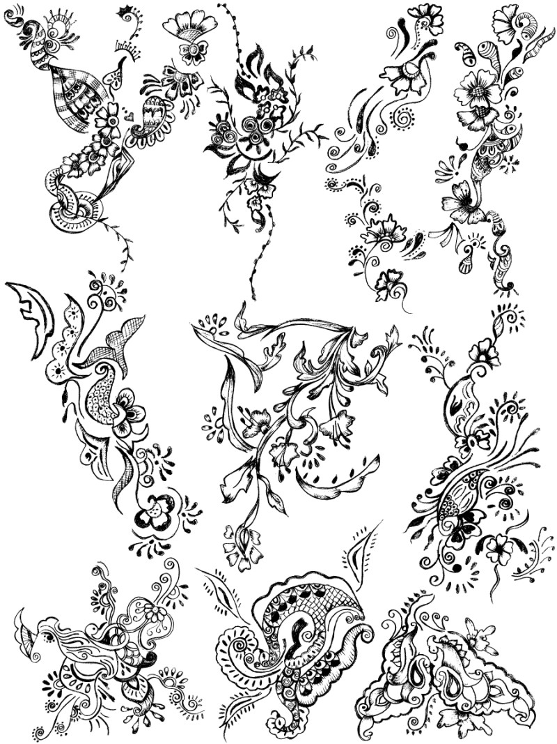 Sketchy Decorative Elements Vector and Photoshop Brush Pack-02