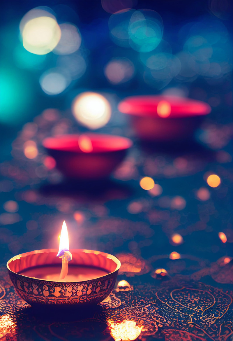 Diwali Diya Background Image
